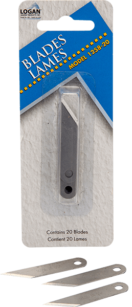 Logan 1258-20 Mat Cutter Blades for 703 705 706 V-Groovers Only 20-Pack